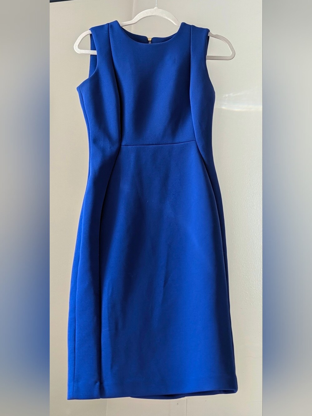 Calvin Klein Cobalt Blue Sleeveless Sheath Dress